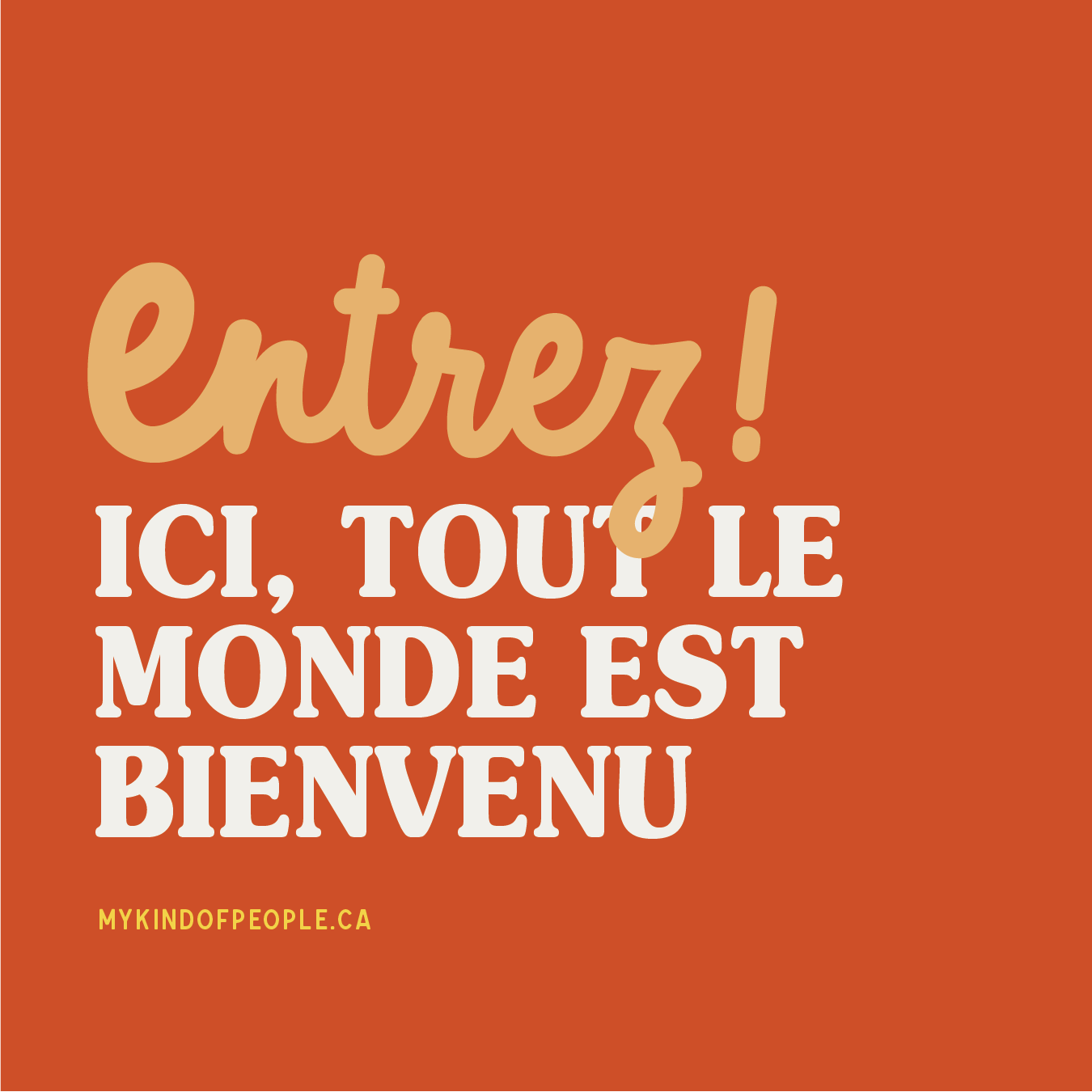 Entrez! | 3x3 Window Cling