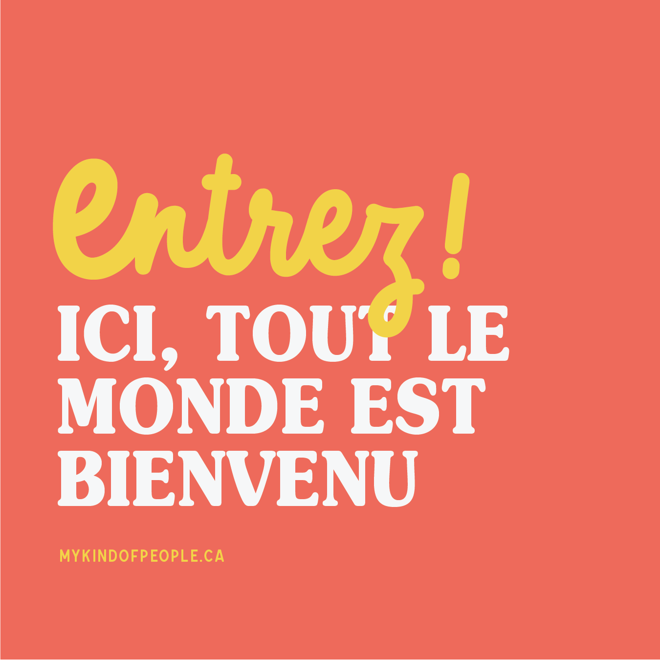 Entrez! | 3x3 Window Cling